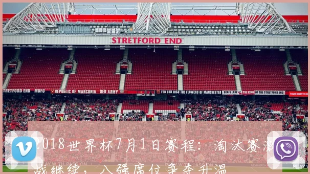 2018世界杯7月1日赛程:淘汰赛激战继续,八强席位争夺升温